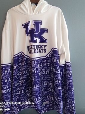 Kentucky Wildcats Youth White & Purple Hoodie